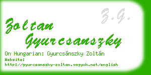 zoltan gyurcsanszky business card